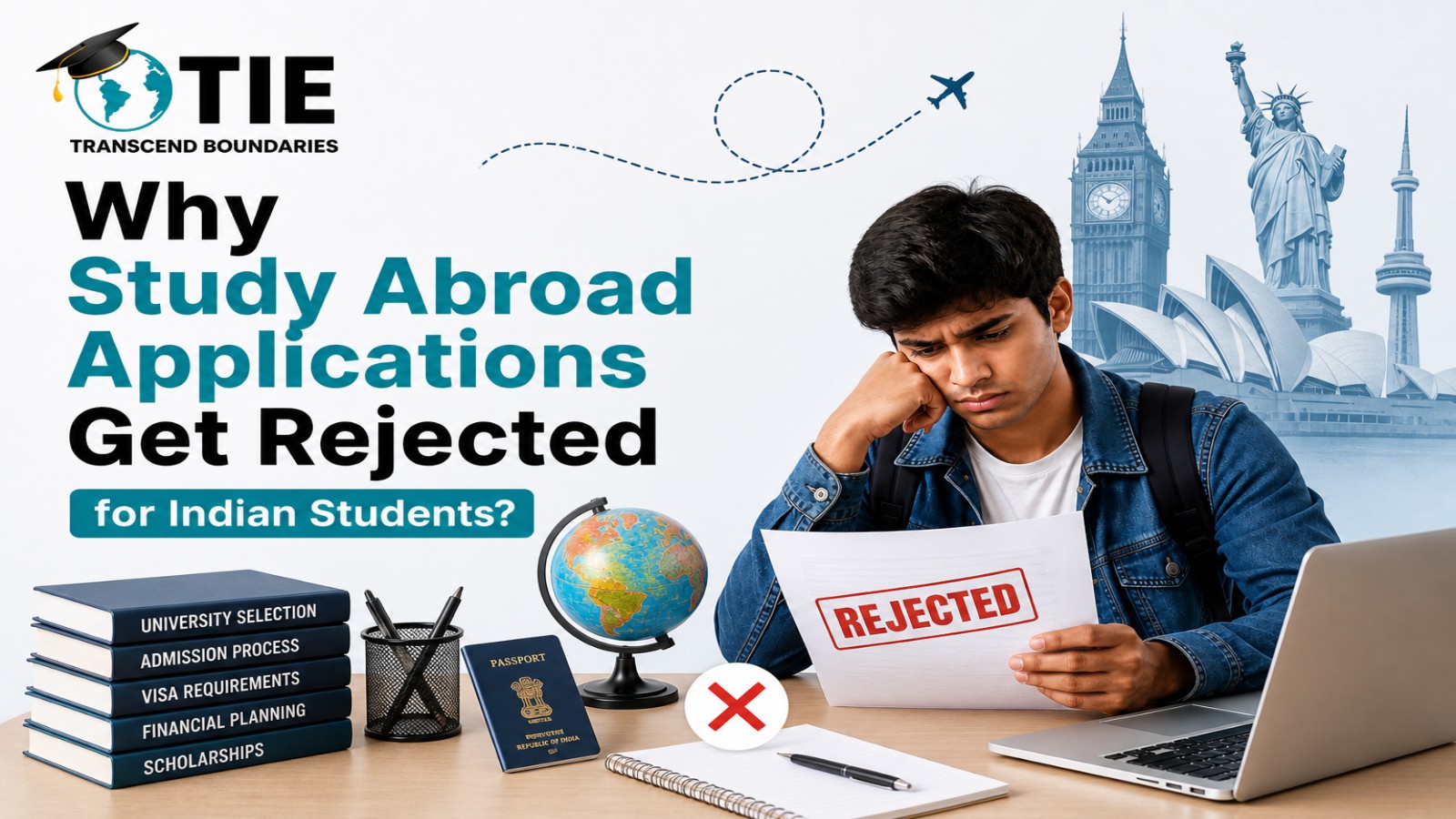 Why Study Abroad Applications Get Rejected for Indian Students